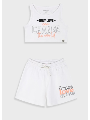 σετ με τύπωμα για κορίτσι - λευκό 16-225285-0 σε προσφορά