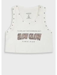 μπλούζα με τύπωμα για κορίτσι - εκρού 16-225245-5