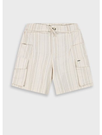 ριγέ σορτς για κορίτσι - κρεμ 16-225243-2 σε προσφορά