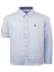 λινό πουκάμισο - σιέλ ...