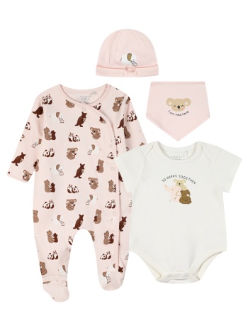 σετ δώρου 4τμχ για βρεφικό κορίτσι (0 – 18 μηνών