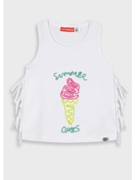 μπλούζα με κέντημα για κορίτσι - λευκό 15-225337-5