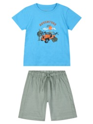 σετ με τύπωμα για αγόρι - χακι 12-225114-0