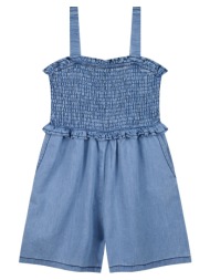 ολόσωμο σορτς για κορίτσι - μπλε τζην 16-225214-2