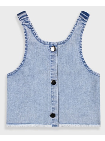 τζην τοπ για κορίτσι - ανοιχτο μπλε τζην 16-225211-4 σε προσφορά
