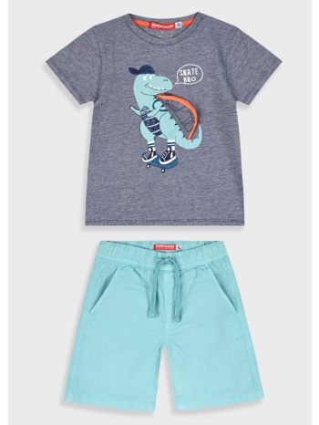 σετ με ριγέ μπλούζα για αγόρι - μεντα 12-225105-0 σε προσφορά