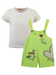 σετ μπλούζα και σαλοπέτα - νεον λαχανι 15-223331-0