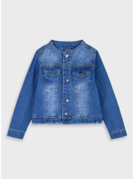 παιδικό τζην μπουφάν με στρας για κορίτσι - μπλε τζην 15-225305-1