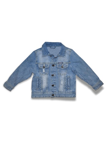 λεπτό τζην μπουφάν για αγόρι - μπλε τζην 13-225005-1