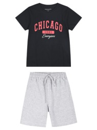 σετ με τύπωμα για αγόρι - μελανζε 13-225012-0