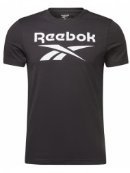 μπλουζα reebok classics identity big logo tee μαυρη
