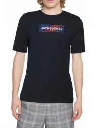 t-shirt jack - jones jconavigator logo 12229758 σκουρο μπλε
