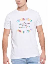 t-shirt funky buddha fbm007-035-04 λευκο