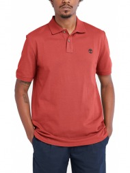t-shirt polo timberland basic tb0a26n4 κεραμιδι