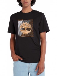 t-shirt timberland logo graphic tb0a663s μαυρο