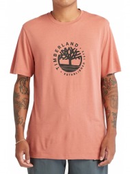 t-shirt timberland refibra graphic tb0a65xs light σκουρο ροζ
