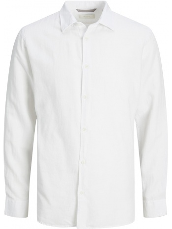 πουκαμισο jack - jones jprlayne linen 12225707 λευκο σε προσφορά