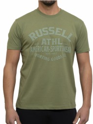 μπλουζα russell athletic raa s/s crewneck tee χακι