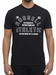 μπλουζα russell athletic 1902 s/s crewneck tee μαυρη