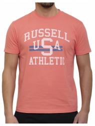 μπλουζα russell athletic rua s/s crewneck tee κοραλι