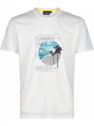 μπλουζα cmp tropical print t-shirt λευκη
