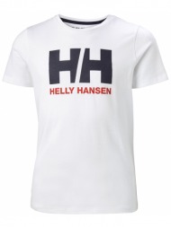 μπλουζα helly hansen jr logo t-shirt λευκη