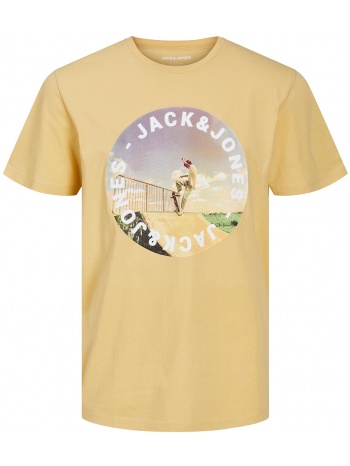 t-shirt jack - jones jjgem 12221007 κιτρινο