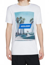 t-shirt jack - jones jjgem 12221007 λευκο