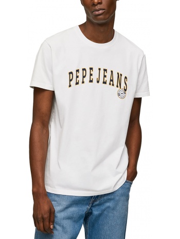 t-shirt pepe jeans ronell pm508707 λευκο σε προσφορά