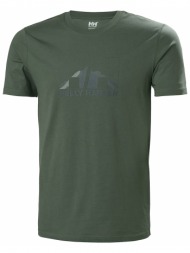 μπλουζα helly hansen nord graphic t-shirt πρασινο σκουρο