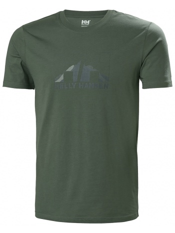 μπλουζα helly hansen nord graphic t-shirt πρασινο σκουρο σε προσφορά