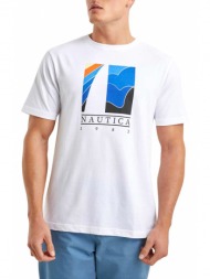 t-shirt nautica competition n1i00878 908 λευκο