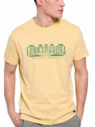 t-shirt funky buddha fbm007-037-04 ανοιχτο κιτρινο