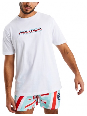 t-shirt nautica eboss n7i01011 908 λευκο σε προσφορά
