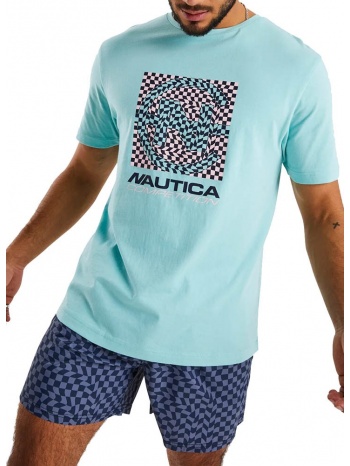 t-shirt nautica kongs n7i01018 400 τυρκουαζ σε προσφορά