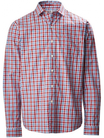 πουκαμισο καρο musto riviera long sleeve shirt κοκκινο σε προσφορά