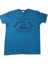 μπλουζα russell athletic track - field s/s crewneck tee μπλε
