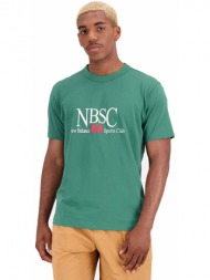 μπλουζα new balance athletics sports club cotton jersey t-shirt πρασινη