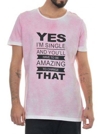 μπλουζα bodytalk yes i'm single ροζ σε προσφορά