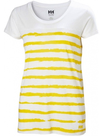 μπλουζα helly hansen graphic t-shirt λευκη/κιτρινη σε προσφορά