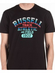 μπλουζα russell athletic track s/s crewneck tee μαυρη