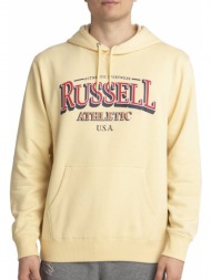 φουτερ russell athletic usa pullover hoody κιτρινο