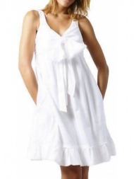 φορεμα dkny bow summer dress λευκο