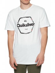 t-shirt quiksilver hard wired eqyzt06327 λευκο