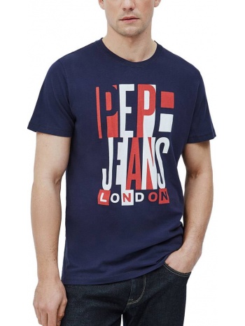 t-shirt pepe jeans davy pm507739 σκουρο μπλε σε προσφορά