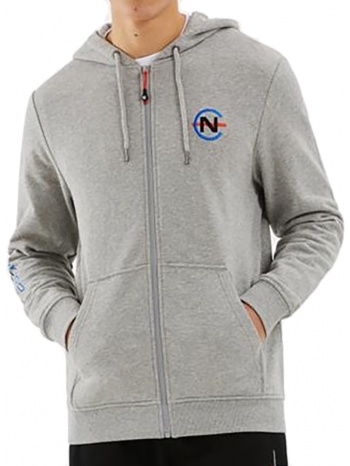 hoodie με φερμουαρ nautica competition n7cr0002 γκρι μελανζε σε προσφορά