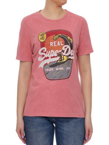 t-shirt superdry vl itago w1010510a ροζ σε προσφορά