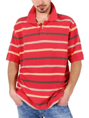 polo t-shirt roundtree and yorke κοκκινο ριγε (l) σε προσφορά