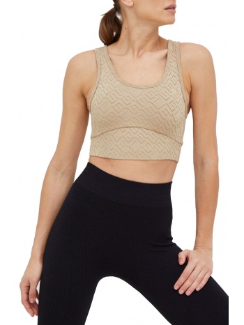 top guess new dana active v3rp19mc04y g-embossed μπεζ σε προσφορά