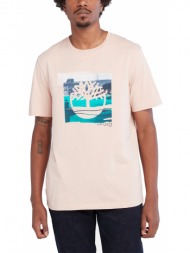 t-shirt timberland coast graphic tb0a65wh ανοιχτο ροζ
